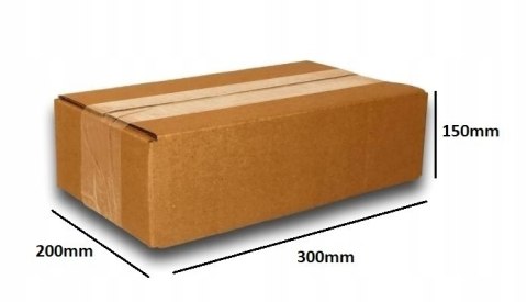 MEGA MOCNE PUDEŁKO KARTON 300x200x150 SZARE 40 EB