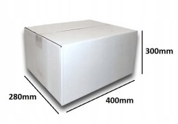 PUDEŁKO OPAKOWANIE KARTON 400x280x300 BIAŁE 10sz B