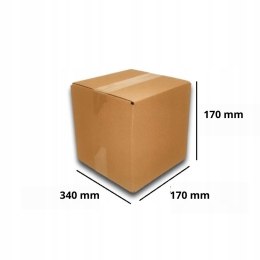 MEGA MOCNE PUDEŁKO KARTON 340x170x170 SZARE 10s EB