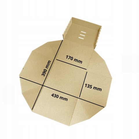 PUDEŁKO BOX KARTON BURGER FRYTKI CIASTO 175x140x130 50szt BIAŁE E