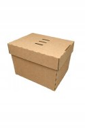 PUDEŁKO BOX KARTON BURGER FRYTKI CIASTO 175x140x130 50szt sE