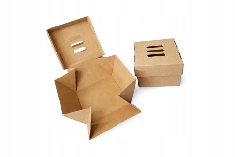 PUDEŁKO BOX KARTON BURGER FRYTKI CIASTO 175x140x130 50szt sE
