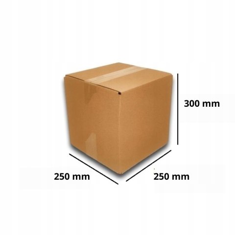 PUDEŁKO OPAKOWANIE KARTON 250x250x300 SZARE 25 B