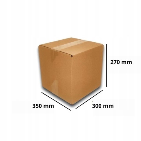MEGA MOCNE PUDEŁKO KARTON 350x300x270 SZARE 100s EB
