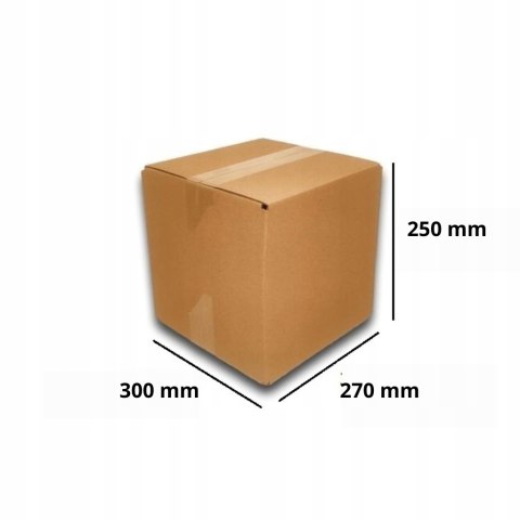 PUDEŁKO OPAKOWANIE KARTON 300x270x250 SZARE 100szt BC