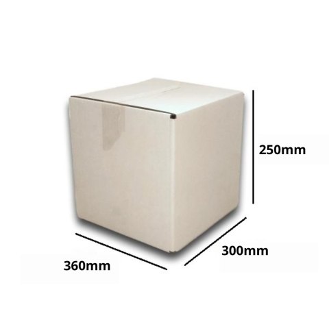 PUDEŁKO OPAKOWANIE KARTON 360x300x250 BIAŁE 100szt E