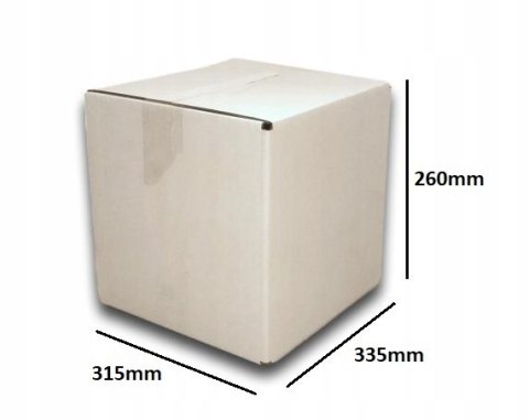 PUDEŁKO OPAKOWANIE KARTON 335x315x260 BIAŁE 50s B