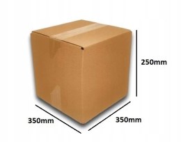 PUDEŁKO OPAKOWANIE KARTON 350x350x250 SZARE 25sz C