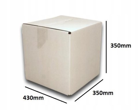 PUDEŁKO OPAKOWANIE KARTON 430x350x350 BIAŁE 10sz B