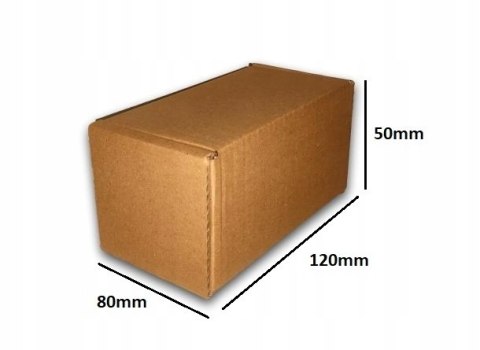 PUDEŁKO OPAKOWANIE KARTON 120x80x50 SZARE 50szt E