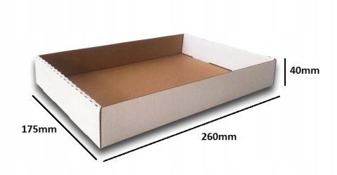 TACKA TEKTUROWA na CIASTKA PĄCZKI 260x175x40 BIAŁE 50szt B