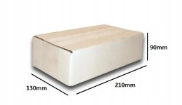 PUDEŁKO OPAKOWANIE KARTON 210x130x90 BIAŁE 10szt B