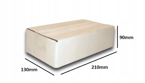 PUDEŁKO OPAKOWANIE KARTON 210x130x90 BIAŁE 50szt E