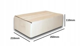 PUDEŁKO OPAKOWANIE KARTON 260x210x110 BIAŁE 10sz B