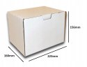 PUDEŁKO OPAKOWANIE KARTON 223x160x156 BIAŁE 25sz B
