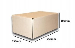 PUDEŁKO OPAKOWANIE KARTON 250x150x100 BIAŁE 50szt