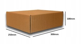 PUDEŁKO OPAKOWANIE KARTON 300x250x100 SZARE 10sz B