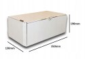 PUDEŁKO OPAKOWANIE KARTON 350x130x190 BIAŁE 50sz B
