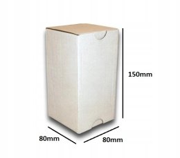 PUDEŁKO OPAKOWANIE KARTON 80x80x150 BIAŁE 10szt B