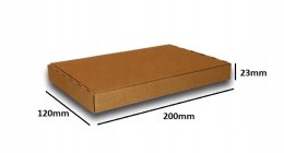 PUDEŁKO OPAKOWANIE na DOKUMENTY 200x120x23 SZARE 50szt E