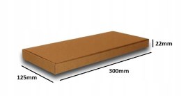 PUDEŁKO OPAKOWANIE na DOKUMENTY 300x125x22 SZARE 10szt E