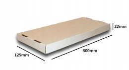 PUDEŁKO OPAKOWANIE na DOKUMENTY 300x125x22 BIAŁE 25szt E