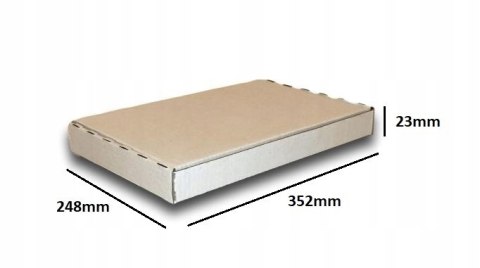 PUDEŁKO OPAKOWANIE na DOKUMENTY 352x248x23 BIAŁE 25szt E