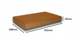 PUDEŁKO OPAKOWANIE na DOKUMENTY 352x248x23 SZARE 50szt E