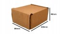 PUDEŁKO OPAKOWANIE KARTON 100x80x40 SZARE 10szt E