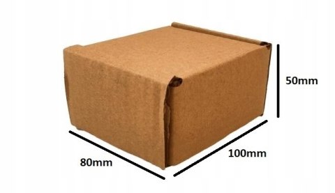 PUDEŁKO OPAKOWANIE KARTON 100x80x50 SZARE 50szt E