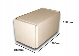 PUDEŁKO OPAKOWANIE KARTON 200x100x100 BIAŁE 10szt