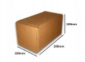 PUDEŁKO OPAKOWANIE KARTON 200x100x100 SZARE 10szt
