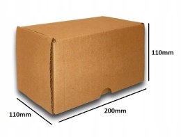 PUDEŁKO OPAKOWANIE KARTON 200x110x110 SZARE 10sz B