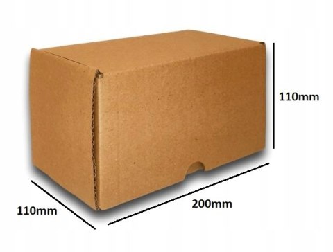 PUDEŁKO OPAKOWANIE KARTON 200x110x110 SZARE 10sz B