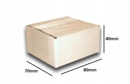 PUDEŁKO OPAKOWANIE KARTON 80x70x40 BIAŁE 25szt B
