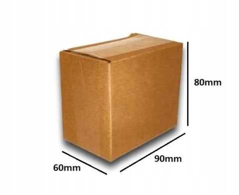 PUDEŁKO OPAKOWANIE KARTON 90x60x80 SZARE 50szt E