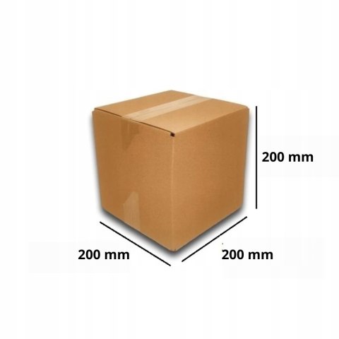 MEGA MOCNE PUDEŁKO KARTON 200x200x200 SZARE 100s EB
