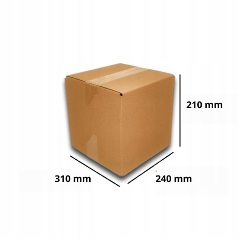 PUDEŁKO OPAKOWANIE KARTON 310x240x210 SZARE 100szt B