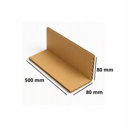 Narożnik ochronny z tektury falistej 500x80x80 E 1000szt